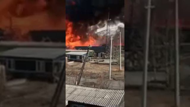Пожар на железнодорожной станции Могот Тындинского района смотреть онлайн