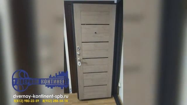 Входная дверь Дверной Континент Сити Лиственница 3 контура