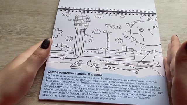 Раскраска «Самолеты и аэропорты России» | листаем раскраску смотреть онлайн