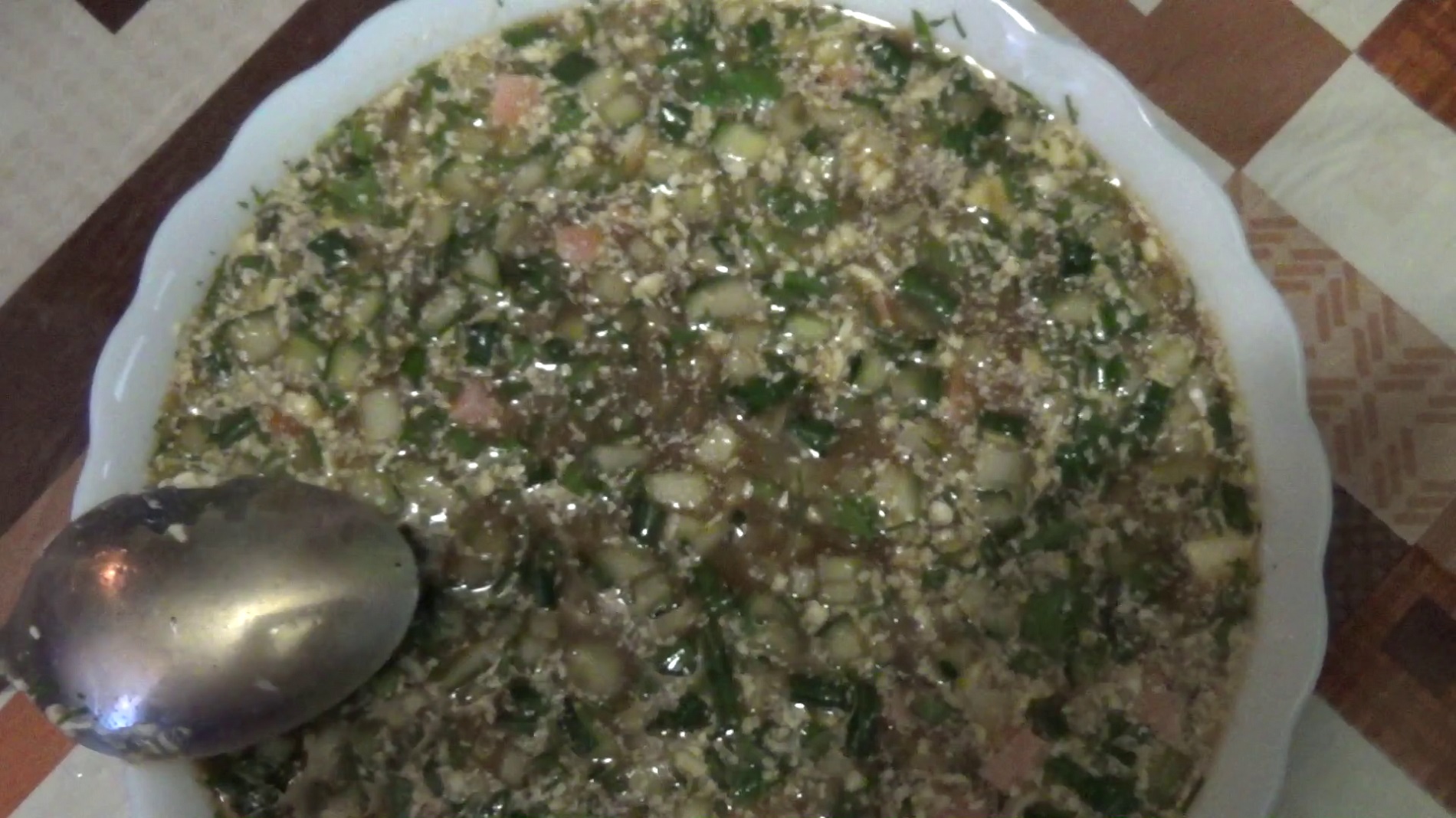 Окрошка с квасом