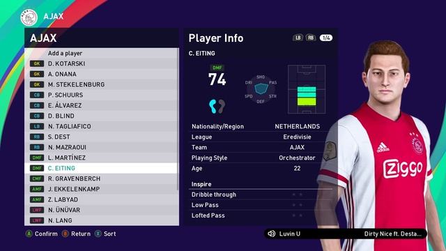 AJAX players Ratings & Faces | PES 2021 смотреть онлайн