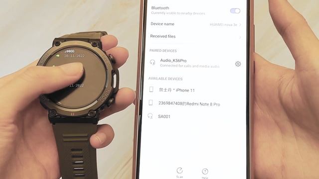 ZKCREATION Bluetooth Calling Smartwatch ZK56Pro Connection Instruction смотреть онлайн