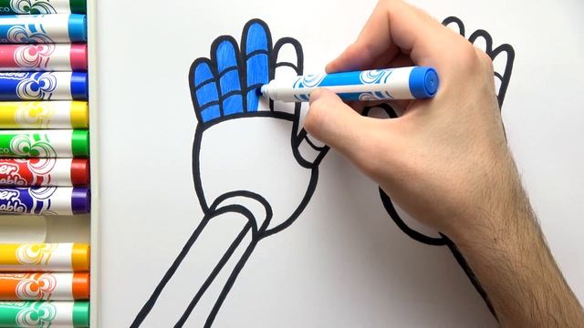 How To Draw Huggy Wuggy Grab Pack | Poppy Playtime смотреть онлайн