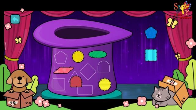 Learn Shapes for kindergarten and toddlers age 2 to 5 Bimi Boo Games ! sj kids world смотреть онлайн