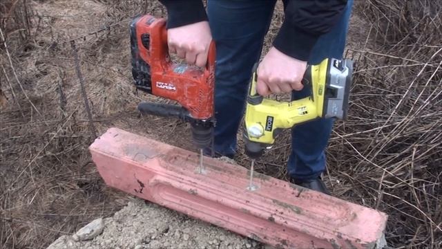 Перфоратор Ryobi ONE+ R18SDS-0 против Hilti TE-4 смотреть онлайн