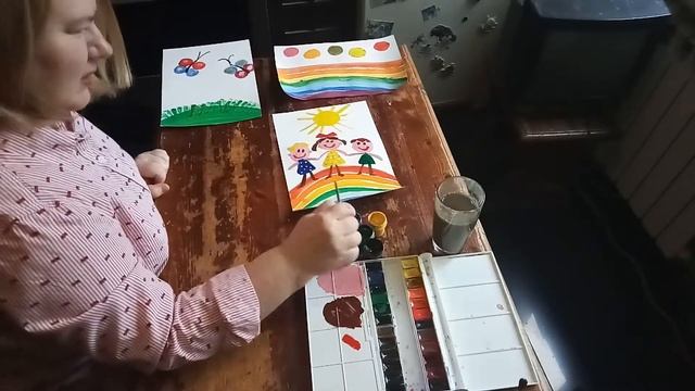 «ИЗО студия «ЛОТОС» - Рисуем штампиками смотреть онлайн