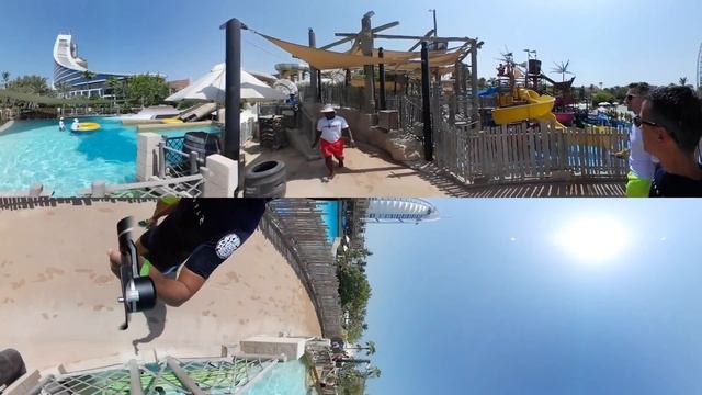Wild Wadi WaterPark Dubai 4K TOUR 360º смотреть онлайн