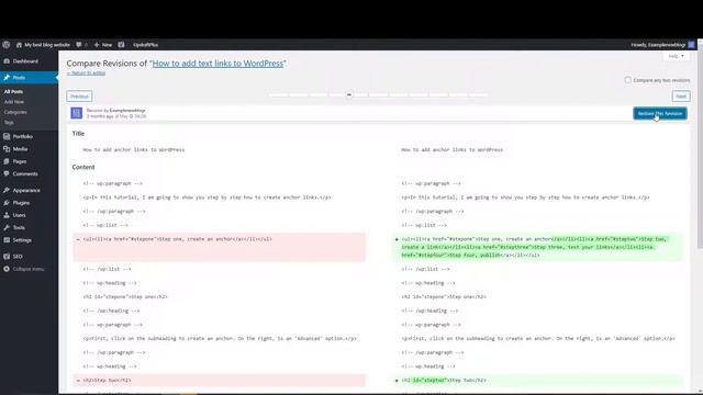 How to undo saved changes in WordPress - Step by step guide смотреть онлайн