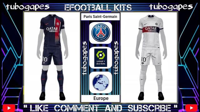 New Kits! All Kits Ligue 1 Uber Eats eFootball 2024🔥 смотреть онлайн