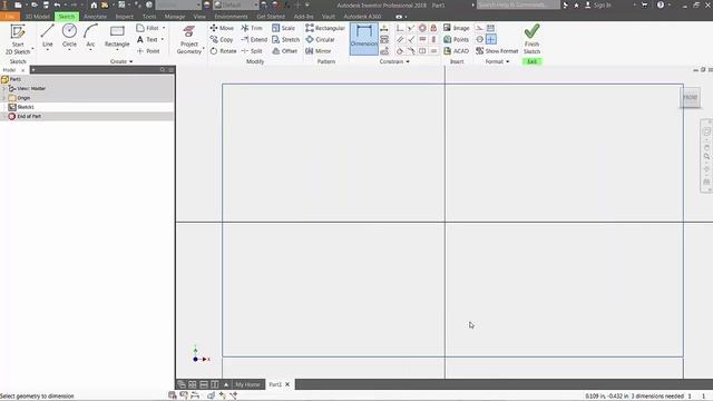 Inventor 101: Sketch, Dimension, Trim and Extrude смотреть онлайн