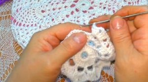 Вяжем летний берет крючком часть 1.