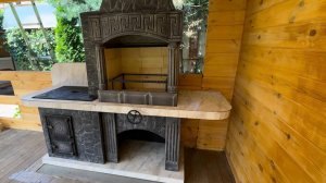 Сборка печи барбекю №15. Компания «Династия»