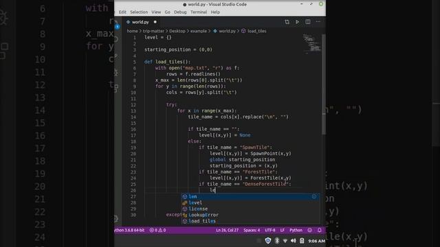 Python Text-Based Game (Part 1) - Making a map and loading its tiles смотреть онлайн