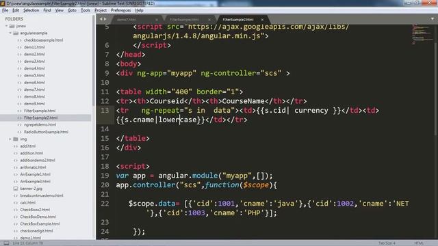 Filter in Angular JS in Hindi by Shiva Sir || Lecture12 смотреть онлайн
