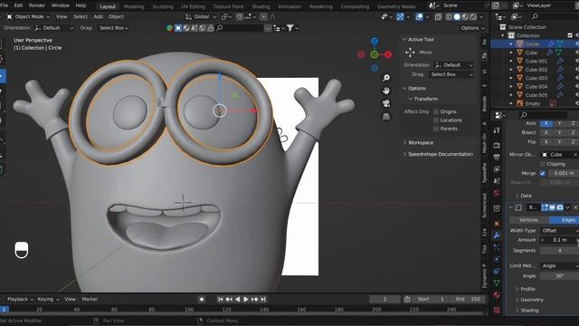 3D моделювання міньйона | Blender | Tutorial Real Time смотреть онлайн