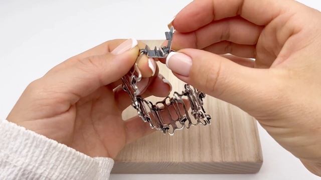 Женский серебряный браслет на руку Монако, серебро 925, крупный, широкий, глидерный. Украшение Юмил смотреть онлайн