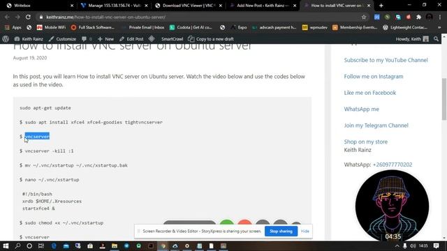 Ubuntu server remote desktop using VNC server | Ubuntu xrdp смотреть онлайн