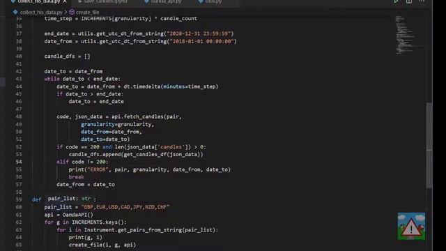 Forex bot & backtest system with Python #33 - Collecting more data - collection script (3) смотреть онлайн