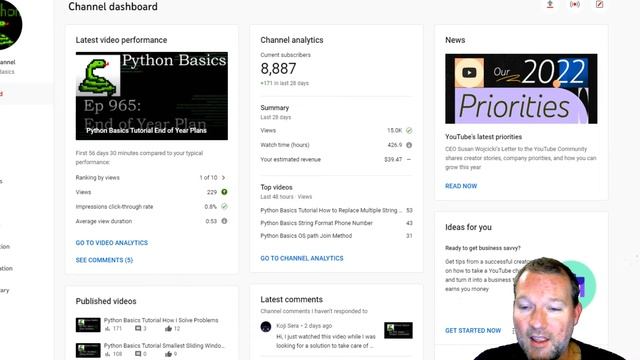 Python Basics Tutorial Update 2-8-22 || New Job смотреть онлайн
