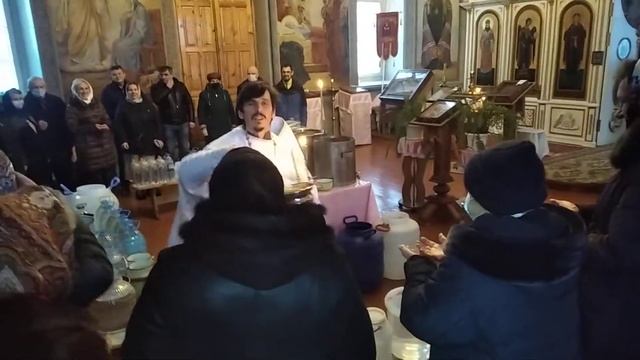 Великое освящение воды Крещение 2022 Стихира смотреть онлайн