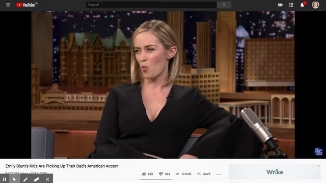 (1) Emily Blunt's Kids Are Picking Up Their Dad's American Accent - YouTube