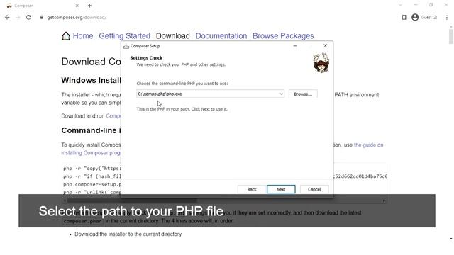 Download and Install Composer 2.4.4 on Windows 10 - Composer PHP Tutorial смотреть онлайн