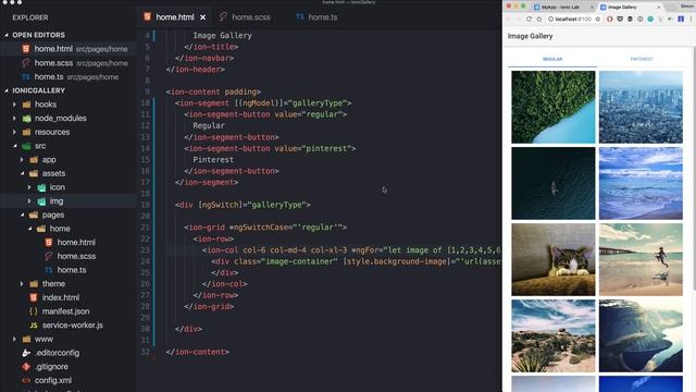 Ionic Image Gallery With Responsive Grid and Pinterest Style смотреть онлайн