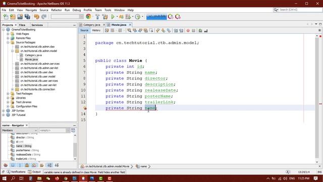 6.Create Class in Java for JSP Project смотреть онлайн