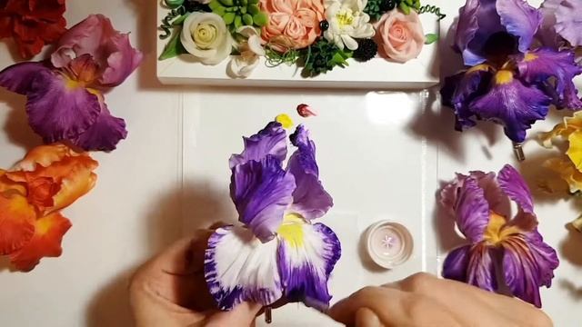 Тонировка ириса. Холодный фарфор смотреть онлайн