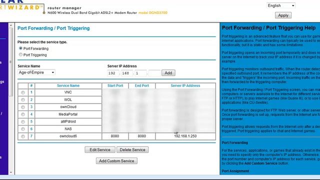 How To Port Forward For Remote Access OwnCloud And Nas4Free