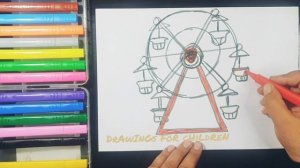 ??How To Draw a Ferris Wheel Step by Step, carousel | Как Нарисовать Колесо Обозрения Шаг за Шагом?