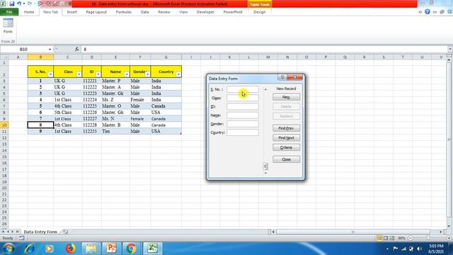 How to create Data Entry Form without VBA coding in excel / Enhance work effectiveness / Explore смотреть онлайн