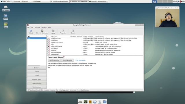 Debian Testing Part 2 - Drivers, Themes and Icons смотреть онлайн