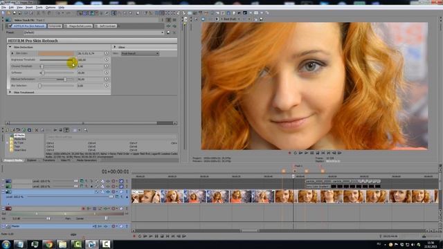 Обработка кожи лица в программе Sony Vegas смотреть онлайн