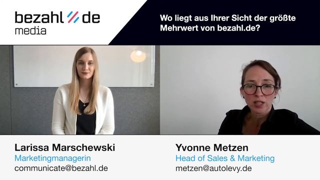 Smarte Prozesse & maximale Transparenz. Ein bezahl.de media Interview mit Frau Metzen von AUTOLEVY смотреть онлайн