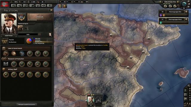 Tok plays Hearts of Iron 4 - Germany ep. 3 - Spanish Civil War смотреть онлайн