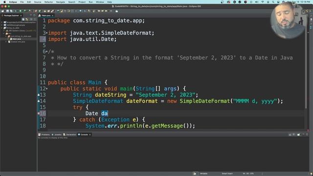 How To Convert a String in the format 'Month Day, Year' to a Date in Java? смотреть онлайн