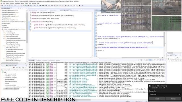 Speed Coding: Twitter Bot | Java, Spring, MongoDB, Heroku, Git смотреть онлайн