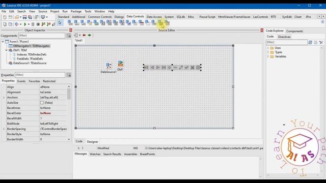 Lazarus Ide - contacts data base смотреть онлайн