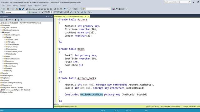 Primary key on two columns SQL Server смотреть онлайн