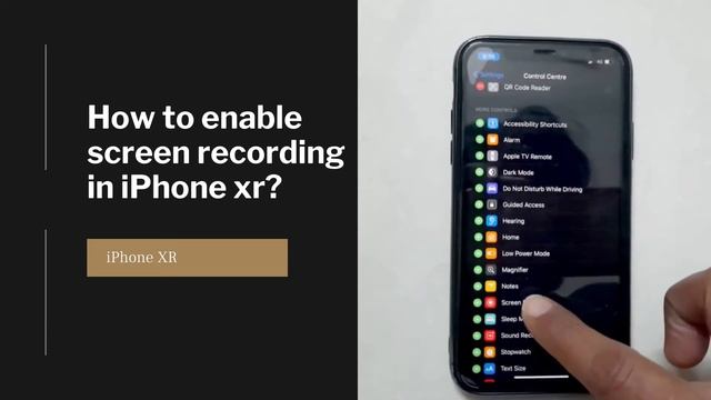 How to enable screen recording in iPhone XR? смотреть онлайн