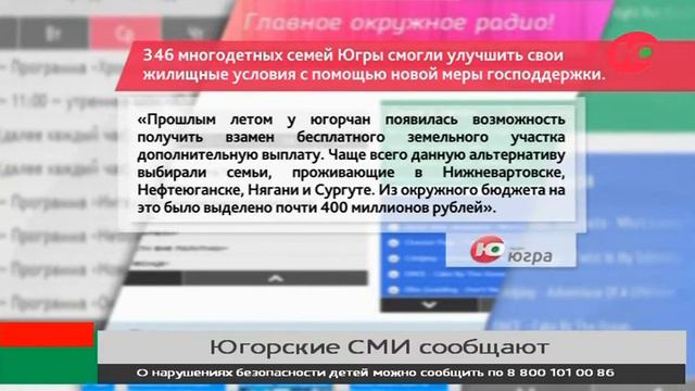 346 многодетных семей Югры смогли улучшить свои жилищные условия с помощью новой меры господдержки смотреть онлайн