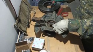 Замена ступ/подшипников без пресса Geely Emgrand EC7 FE1