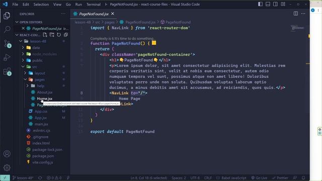 048. PageNotFound | React Darslari смотреть онлайн