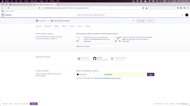 10 - Project 2 Habit Tracker - 011 Deploying our app to Heroku смотреть онлайн