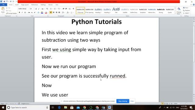 Subtraction of two numbers in python using simple way and using function also смотреть онлайн