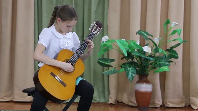 Кузьменко Екатерина (10-12 лет) гитара смотреть онлайн