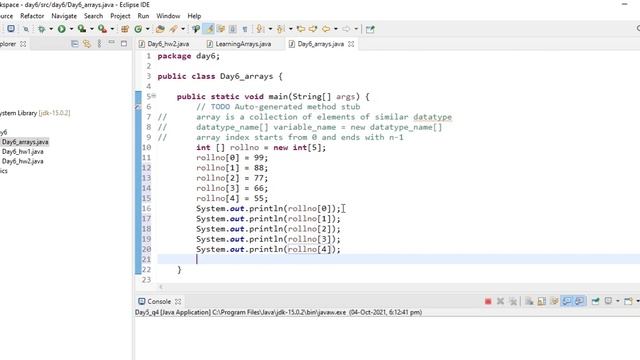 JAVA PROGRAMMING BOOTCAMP (DAY - 6) смотреть онлайн