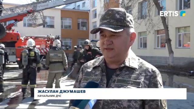 Пожар в СОШ № 1 г Павлодар! смотреть онлайн
