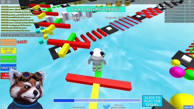 Мега Фан Обби 0-100 уровни РОБЛОКС игры по русски! Полоса препятствий! Roblox Mega Fun Obby смотреть онлайн